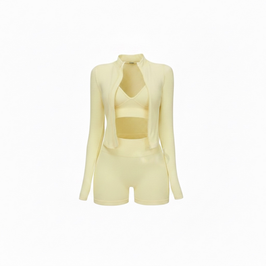 BXB 3 PIECE SHORTS SET