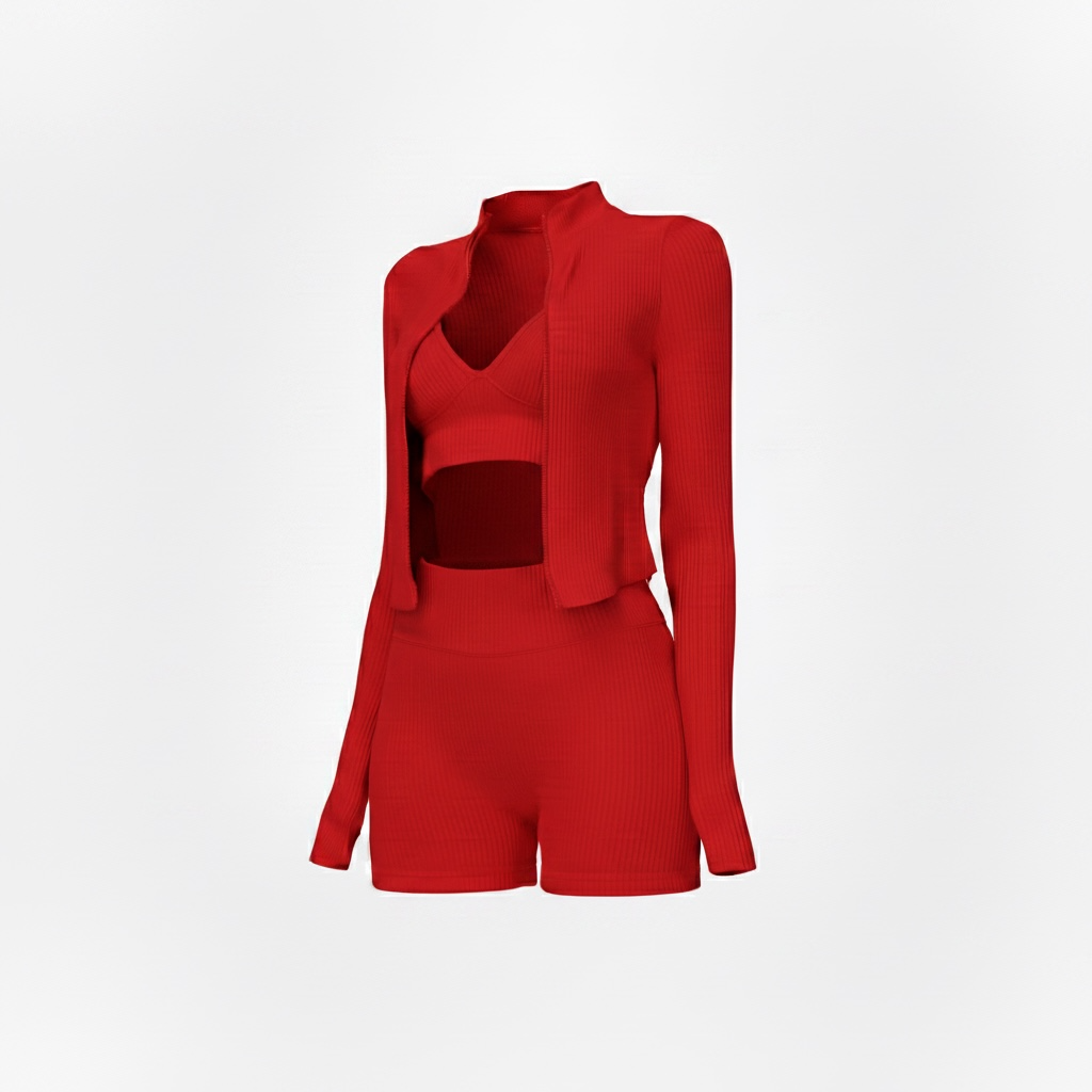BXB 3 PIECE SHORTS SET